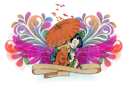 3630-geisha with wings