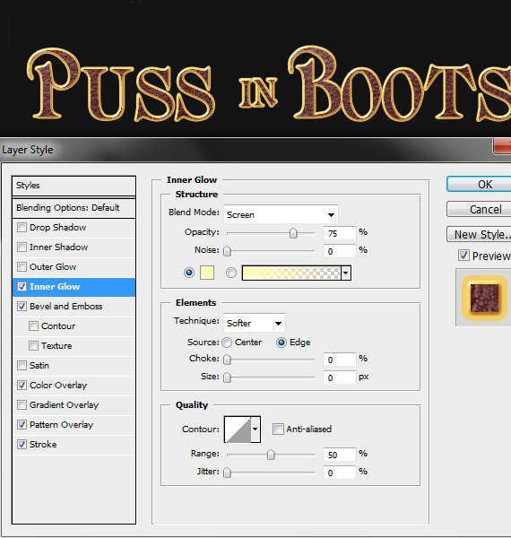 create a Puss in Boots movie poster step 37