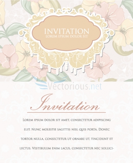 4725-vintage invitation