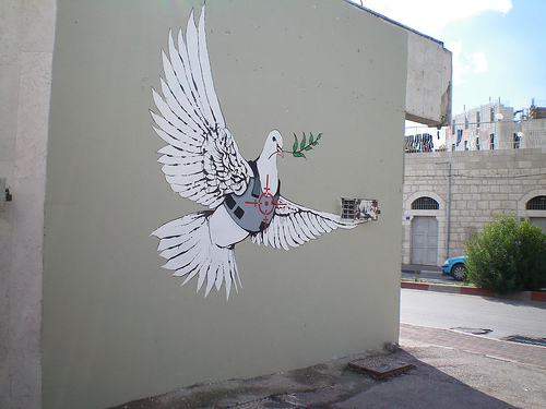 Peace dove by bansky