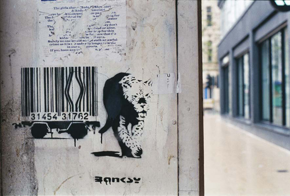 barcode graffiti banksy