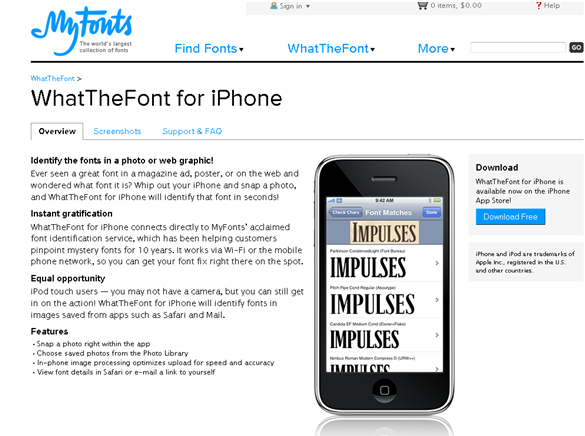 fonts for iphone online