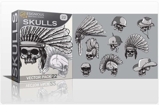 vector skulls designious 22