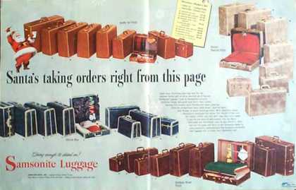 Samsonite Luggage 1949
