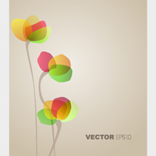 Free Vector of the Day #19: Vector Background With Flowers
