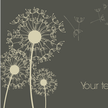 Free Vector of the Day #41: Dandelion Background