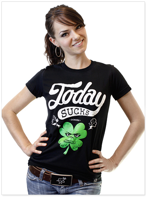 denada_girls_t-shirt_today-sucks_black