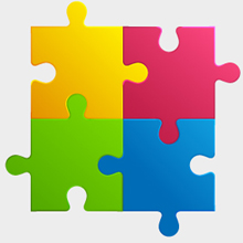 Free Vector of the Day #36: Colorful Puzzle Pieces