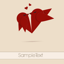Free Vector of the Day #45: Vector lovebirds