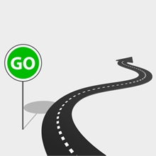 Free Vector of the Day #85: Highway with Go Sign