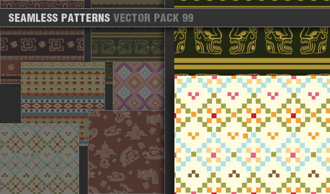 Seamless Patterns Vector Pack 99