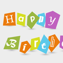 Free Vector of the Day #188: Happy Birthday Text