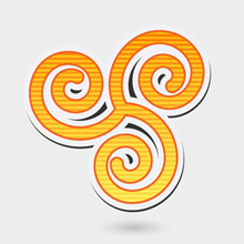 Free Vector of the Day #177: Triskelion Icon