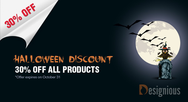 Halloween Discount banner