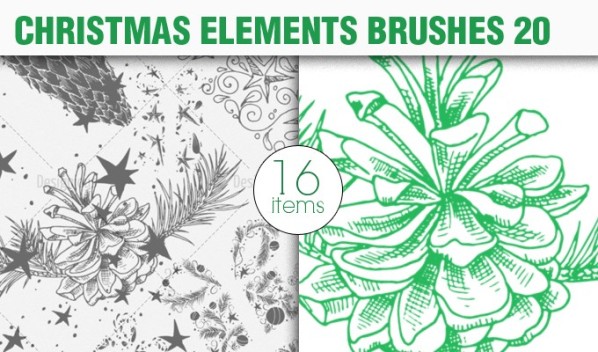 christmas-elements-brush-pack-20-preview