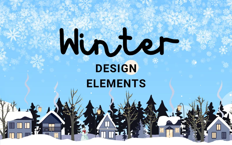 9 Beautiful Winter Design Elements & Resources