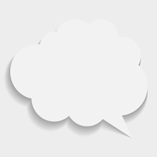 Free Vector of the Day #279: Cloud Chat Bubble