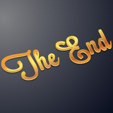 Free Vector of the Day #332: The End Typography