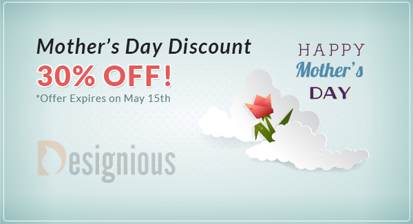 30% Mother's Day Discount  banner