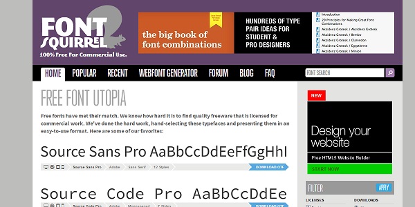 find a font website download free