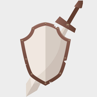 Free Vector of the Day #487: Sword and Board