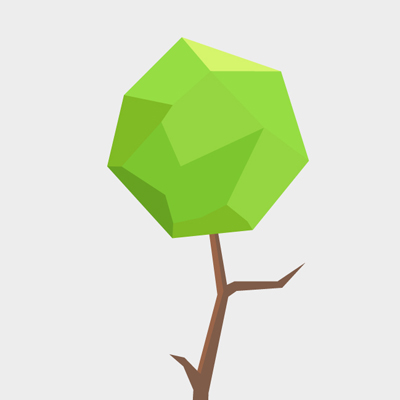 Free Vector of the Day #491: Polygonal Tree