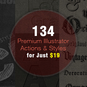 Deal of the Week: 134 Premium Illustrator Actions & Styles for Just $19