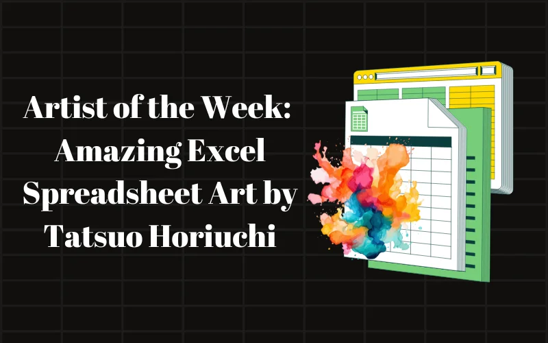 Artist of the Week: Amazing Excel Spreadsheet Art by Tatsuo Horiuchi