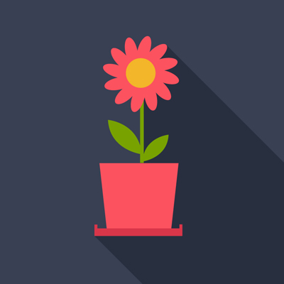Free Vector of the Day #535: Flower Pot