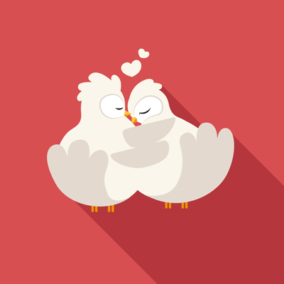 Free Vector of the Day #533: Love Birds