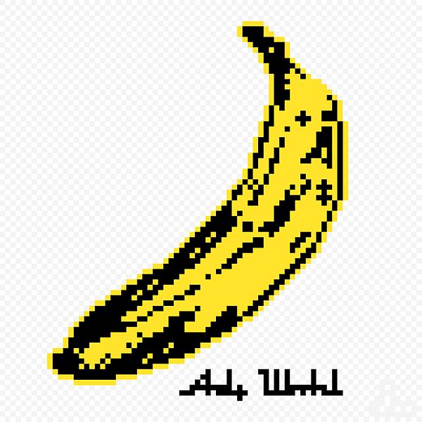 design inspiration - Andy Warhol's Banana Reimagined