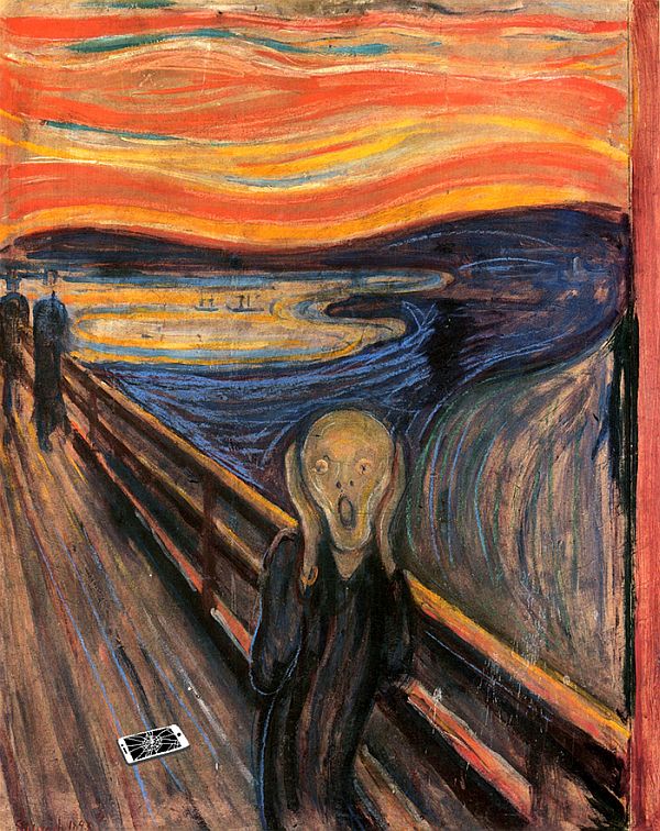 famous paintings recreated - Edvard Munch The Scream 