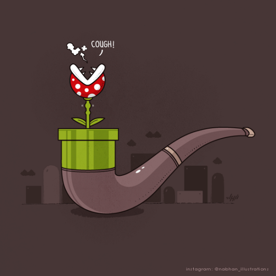 Witty-Illustrations-by-Nabhan-Abdullatif-Visual-Puns-with-Everyday-Objects-8