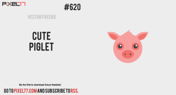 Download Cute Piglet Vector for FREE.