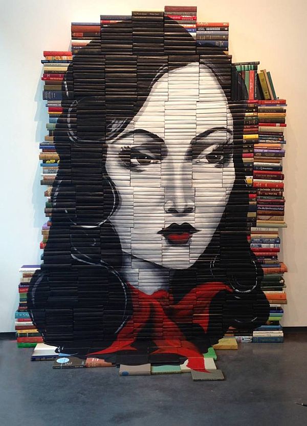 Artist-of-the-Week-Art-Painted-on-Stacks-of-Books-by-Mike-Stilkey-11