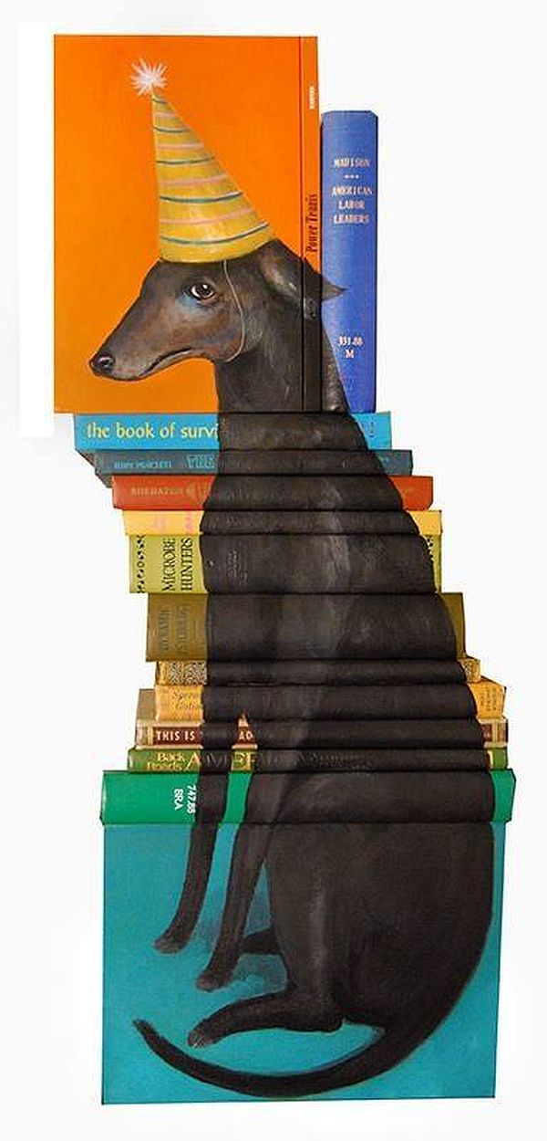 Artist-of-the-Week-Art-Painted-on-Stacks-of-Books-by-Mike-Stilkey-12