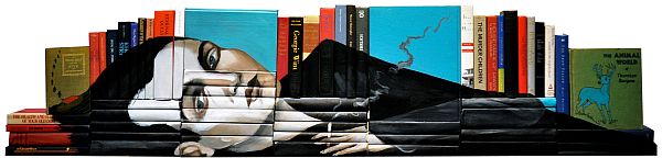 Artist-of-the-Week-Art-Painted-on-Stacks-of-Books-by-Mike-Stilkey-15