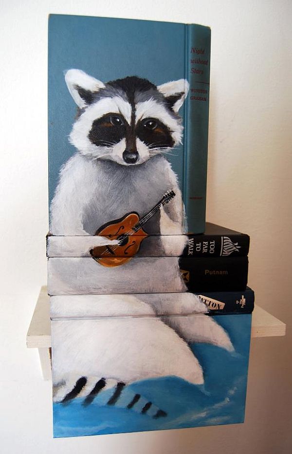 Artist-of-the-Week-Art-Painted-on-Stacks-of-Books-by-Mike-Stilkey-3