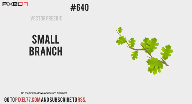 Download Small Branch Vector for FREE.
