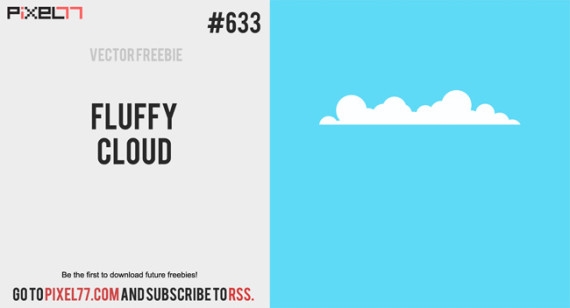 Download Fluffy Cloud Vector for FREE.