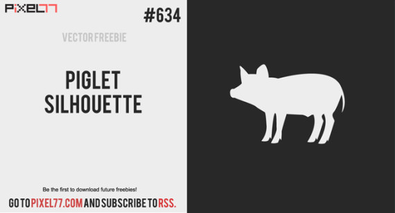 Download Piglet Silhouette Vector for FREE.