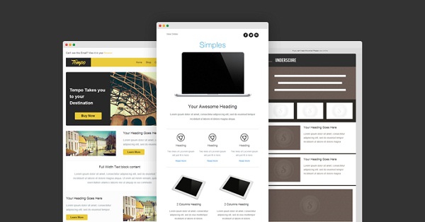 8 Free Simple Responsive Email Template Collection