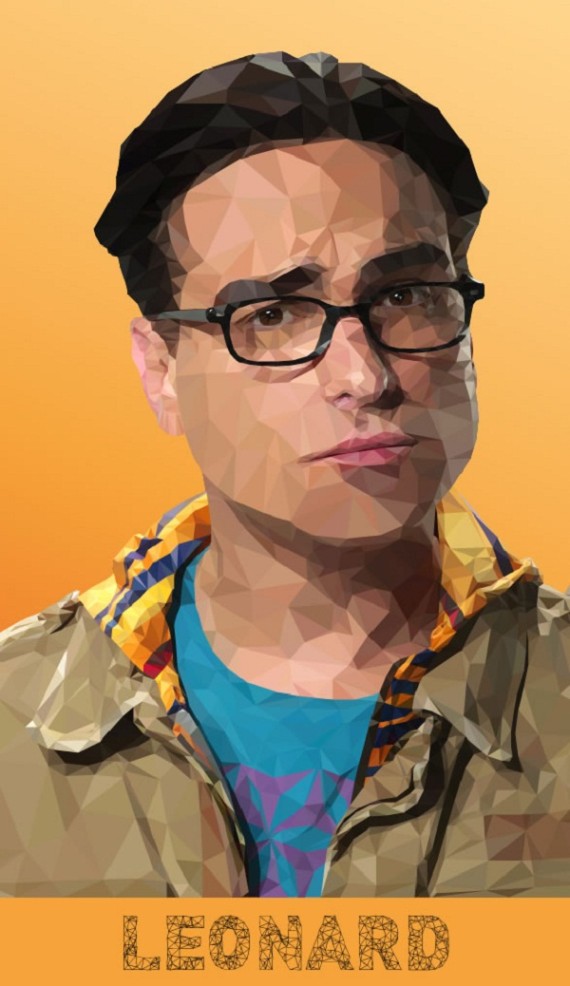 Artist-of-the-Week-Awesome-Low-Poly-Illustrations-of-The-Big-Bang-Theory-Cast-by-Mordi-Levi-2