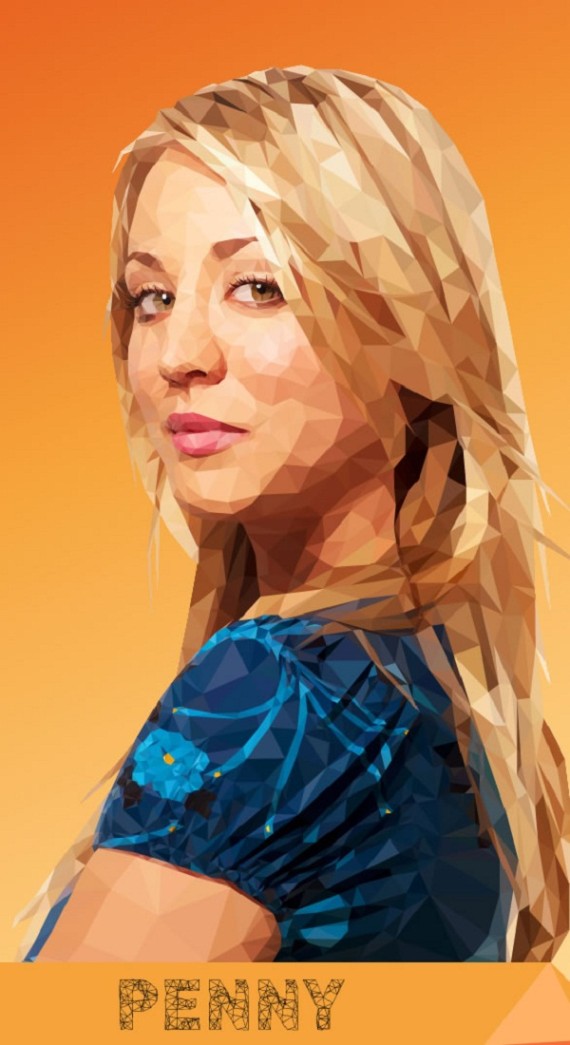 Artist-of-the-Week-Awesome-Low-Poly-Illustrations-of-The-Big-Bang-Theory-Cast-by-Mordi-Levi-3