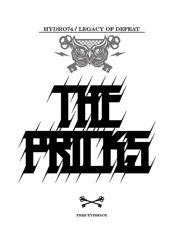 the pricks graffiti font