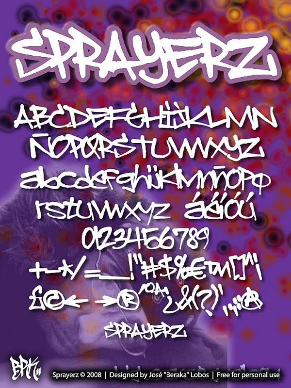 sprayerz font