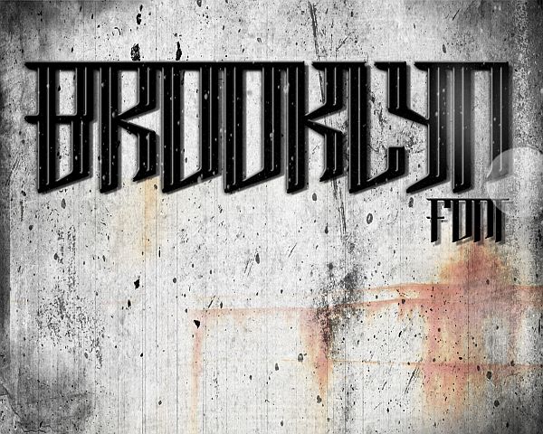 free graffiti fonts - Brooklyn typeface