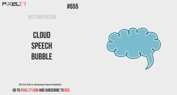 Download Cloud Speech Bubble Vector for FREE.