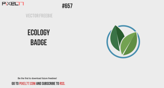 Download Ecology Badge Vector for FREE.