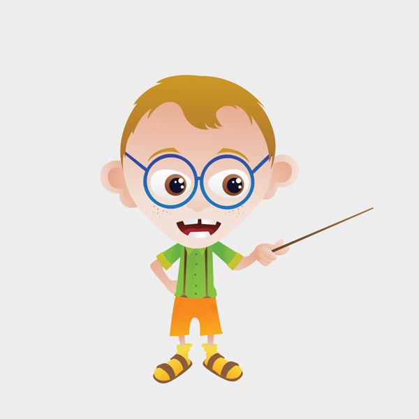 Free Vector of the Day #646: Kid Mascot Vector